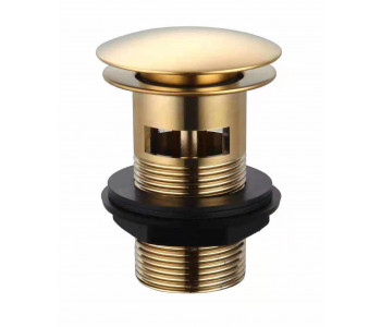 Kartell Ottone Brushed Brass Slotted Click Basin Waste