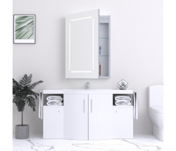 Kartell Reflections Link 700mm x 500mm LED Bathroom Mirror Cabinet