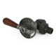 Wyvern Abbey Lever Pewter Angled Manual Radiator Valve & Lockshield