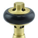 Wyvern Eton Brushed Brass Traditional Angled Manual Radiator Valve & Lockshield