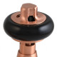 Wyvern Eton Brushed Copper Traditional Angled Manual Radiator Valve & Lockshield