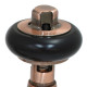 Wyvern Eton Antique Copper Traditional Angled Manual Radiator Valve & Lockshield