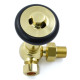 Wyvern Amberley Polished Brass Corner Thermostatic Radiator Valves