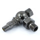 Wyvern Amberley Black Nickel Angled Thermostatic Radiator Valves