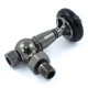 Wyvern Amberley Black Nickel Angled Thermostatic Radiator Valves