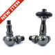 Wyvern Amberley Black Nickel Corner Thermostatic Radiator Valves