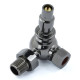 Wyvern Amberley Black Nickel Corner Thermostatic Radiator Valves