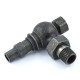 Wyvern Amberley Pewter Angled Thermostatic Radiator Valves