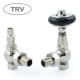 Wyvern Amberley Nickel Angled Thermostatic Radiator Valves