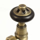 Wyvern Admiral Antique Brass Angled Thermostatic Radiator Valves