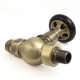 Wyvern Admiral Antique Brass Straight Thermostatic Radiator Valves