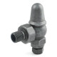 Wyvern Commodore Pewter Angled Thermostatic Radiator Valves