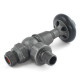 Wyvern Commodore Pewter Angled Thermostatic Radiator Valves