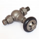 Wyvern Commodore Pewter Straight Thermostatic Radiator Valves