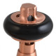 Wyvern Faringdon Brushed Copper Angled Thermostatic Radiator Valves