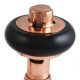 Wyvern Faringdon Polished Copper Angled Thermostatic Radiator Valves