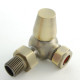 Wyvern Faringdon Antique Brass Corner Thermostatic Radiator Valves