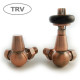 Wyvern Faringdon Antique Copper Corner Thermostatic Radiator Valves