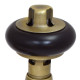 Wyvern Faringdon Old English Brass Angled Thermostatic Radiator Valves