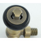 Wyvern Faringdon Old English Brass Corner Thermostatic Radiator Valves