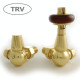 Wyvern Faringdon Polished Brass Corner Thermostatic Radiator Valves