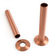 Wyvern Brushed Copper 130mm Pipe Cover & Floorplate Set