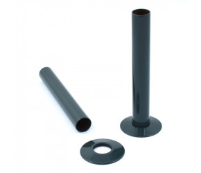 Wyvern Anthracite 130mm Pipe Cover & Floorplate Set