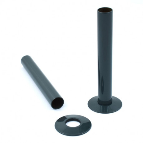 Wyvern Anthracite 130mm Pipe Cover & Floorplate Set
