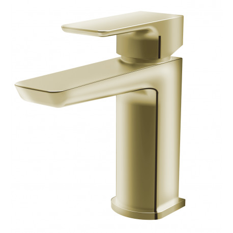 Tailored Swansea Brushed Brass Mono Basin Mixer Tap and Waste