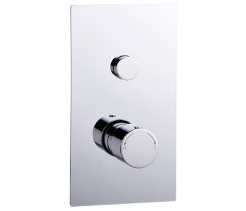 Tailored Thermostatic Round Concealed 1 Outlet Push Button Shower Valve