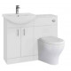 Iona Verona Gloss White Basin and WC Combination Unit 1050mm