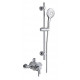 Tailored Conwy Chrome Concentric Dual Control Riser Shower Kit