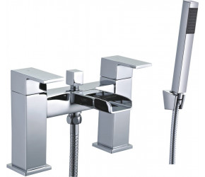 Tailored Cardiff Chrome Square Waterfall Bath Shower Mixer Tap