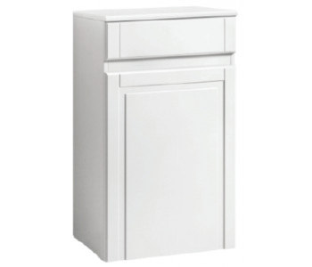 Tailored Tenby White 500mm Floorstanding Traditional WC Cabinet