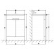 Tailored Venice Tailored Grey 600mm Floorstanding Rounded Two Door Vanity Unit and Basin