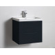 Tailored Naples Smile Shadow Grey 600mm Wall Hung Two Drawer Vanity Unit and Basin