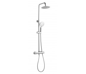 Kartell Plan Thermostatic Exposed Bar Shower with Ultra Slim Overhead Drencher