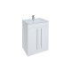 Kartell Purity 600mm White Bathroom Vanity Unit with Basin and Close Coupled Toilet
