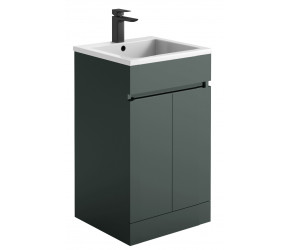 Iona Sky Anthracite Floor Standing Bathroom Vanity Unit & Basin 500mm