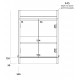 Iona Sky Anthracite Floor Standing Bathroom Vanity Unit & Basin 600mm