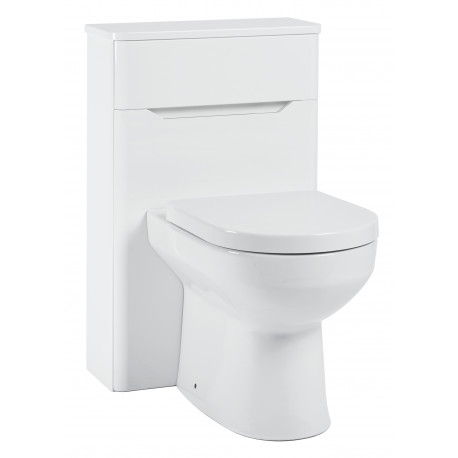 Iona Curve Gloss White Back To Wall Toilet WC Unit 500mm