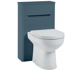 Iona Curve Blue Back To Wall Toilet WC Unit 500mm