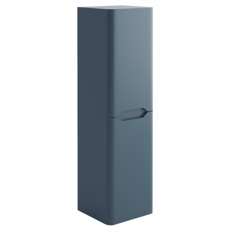 Iona Curve Blue 1400mm Tall Bathroom Storage Unit