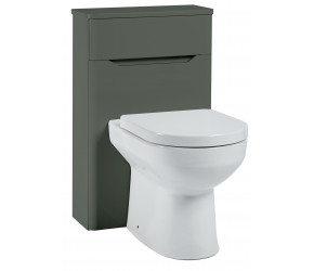 Iona Curve Anthracite Back To Wall Toilet WC Unit 500mm