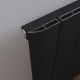 Eastbrook Peretti Matt Black Vertical Aluminium Radiator 1800mm x 565mm