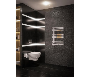 Eastbrook Hurley Chrome Designer Heated Towel Rail 800mm x 500mm