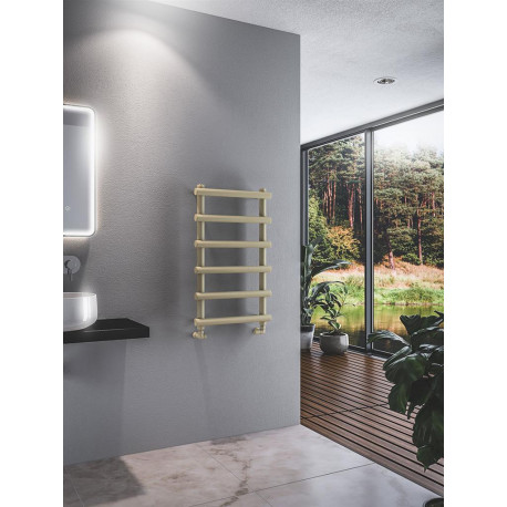 Eastbrook Marlow Matt Cappuccino Designer Heated Towel Rail 850mm x 500mm