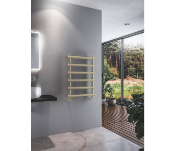 Eastbrook Marlow Matt Cappuccino Designer Heated Towel Rail 850mm x 600mm