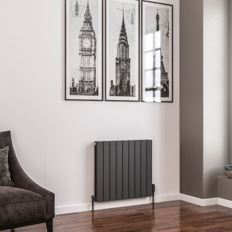 Eastbrook Addington Type20 Vertical/Horizontal Matt Anthracite Radiator 600mm x 662mm