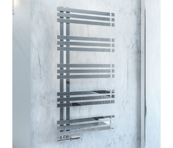 Eastbrook Rizano Polished Stainless Steel Designer Towel Rail 1000mm x 600mm